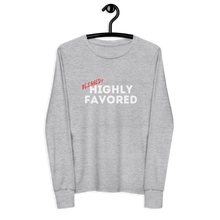 Load image into Gallery viewer, Blessed + Highly Favored Long-sleeve (Youth)