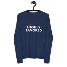 Load image into Gallery viewer, Blessed + Highly Favored Long-sleeve (Youth)