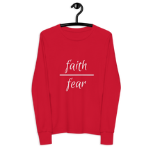 Load image into Gallery viewer, Faith Over Fear Long-sleeve (Youth)